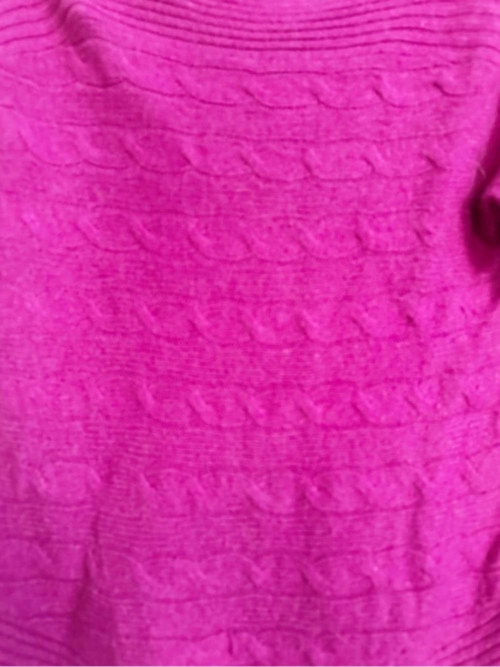 Ralph Lauren Magenta Off-the-Shoulder 100% Cashmere Sweater Sz S - Picture 4 of 6